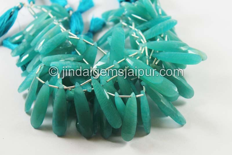 Amazonite Faceted Long Pear Beads